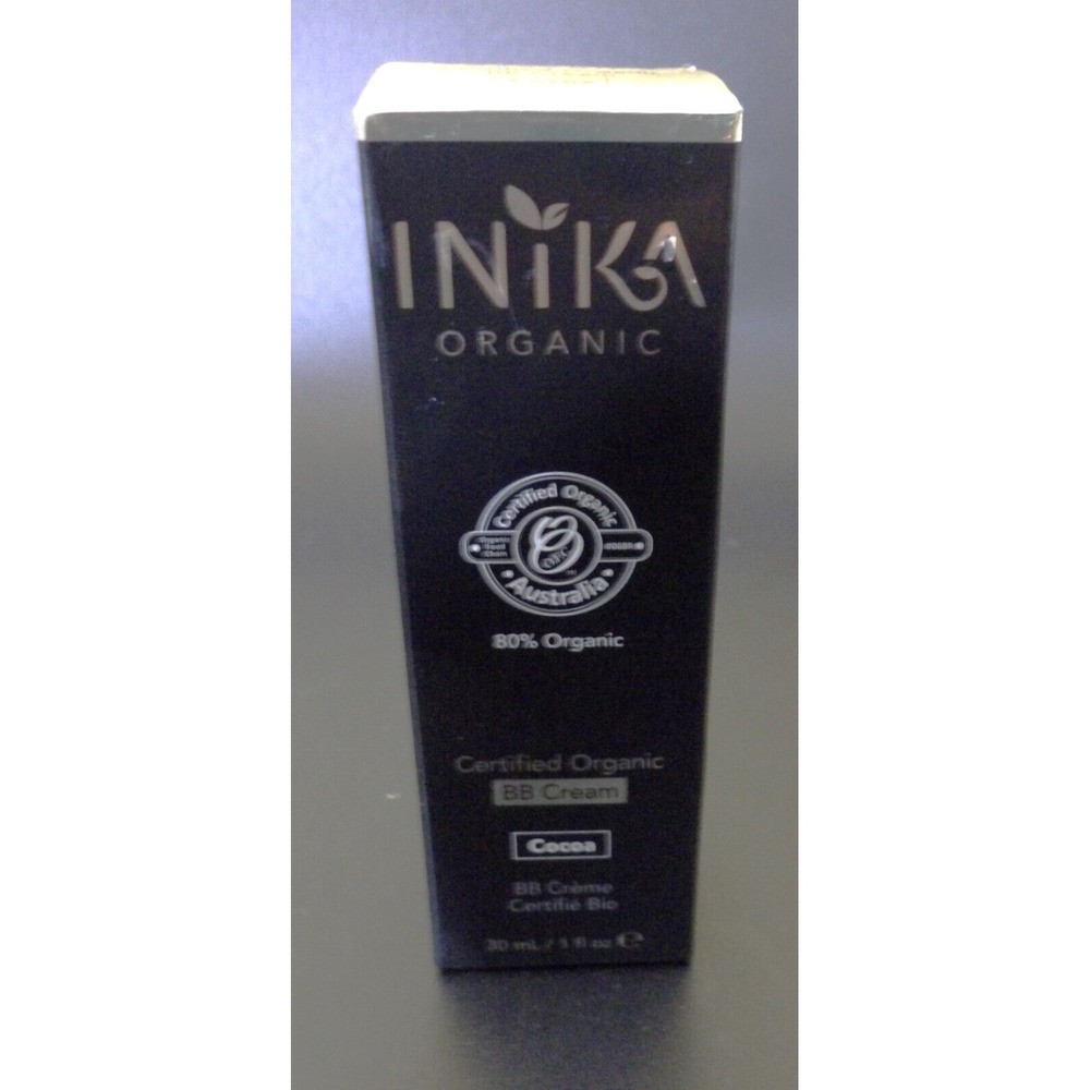 INIKA Organic ~ BB Cream Cocoa ~  Vegan ~ Non Toxic Beauty 1oz / 30ml ~ New